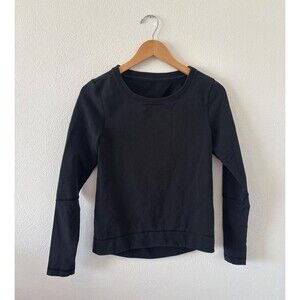 Lululemon Women's Sz XS/S Black Long Sleeve Sweater Athletic Workout Outdoors